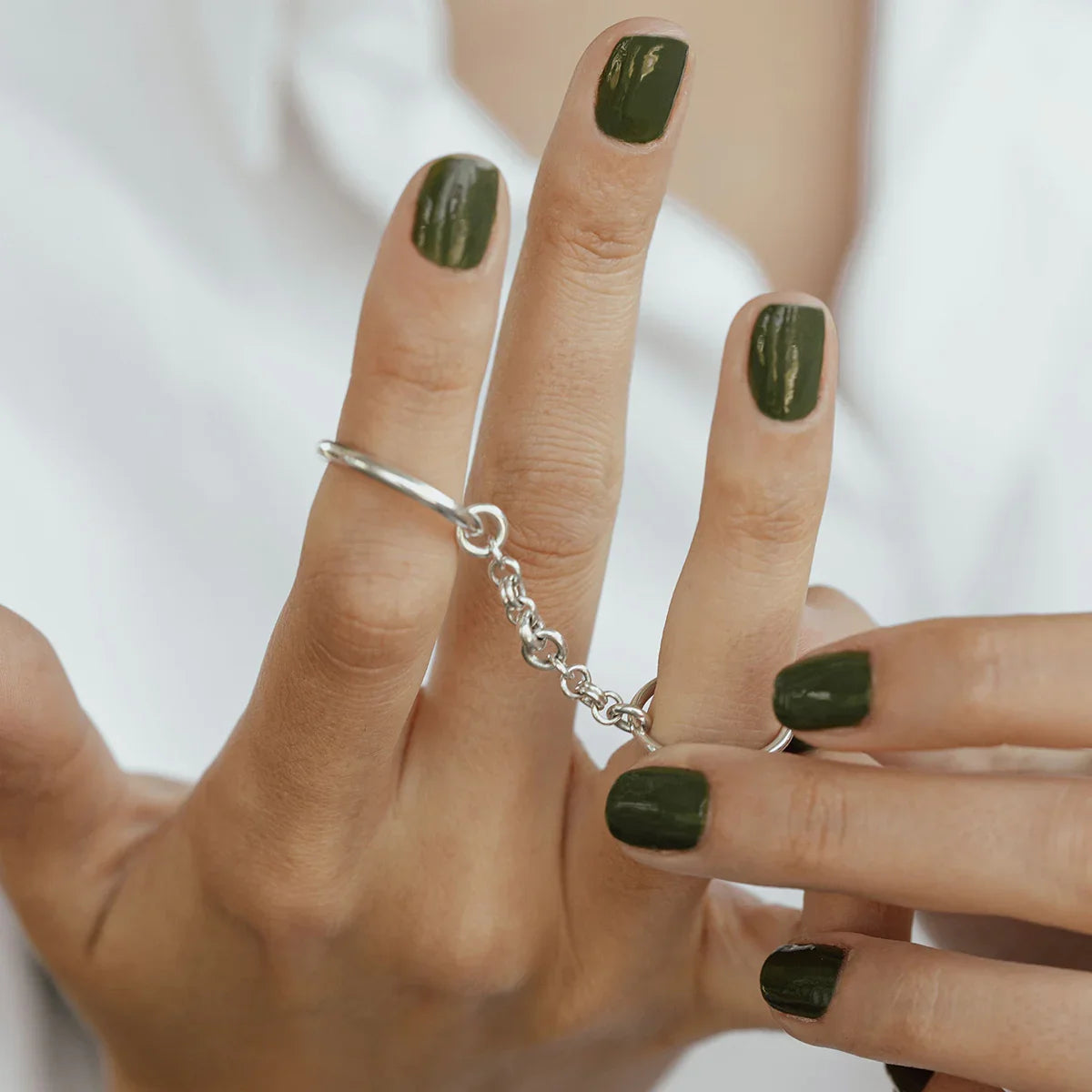 [Gaonasi]Bridget Chain Stacked Ring