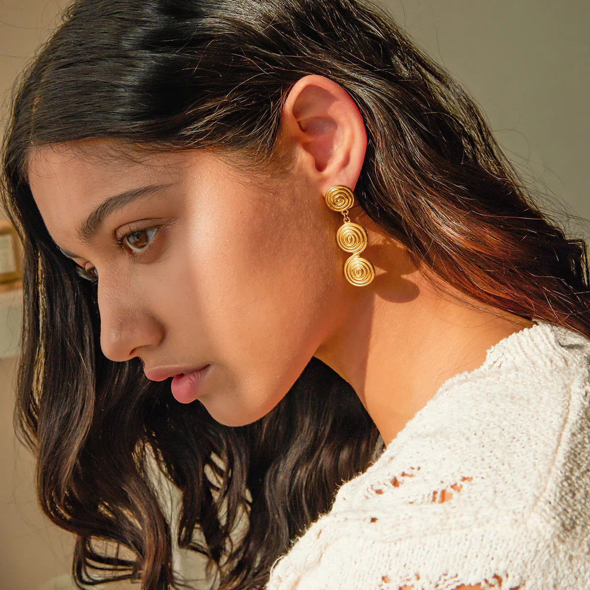 [Gaonasi]Marielle Gold Earrings