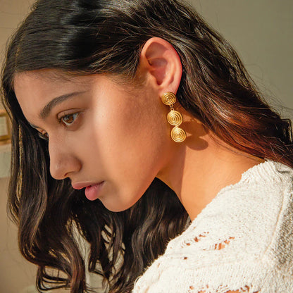 [Gaonasi]Marielle Gold Earrings