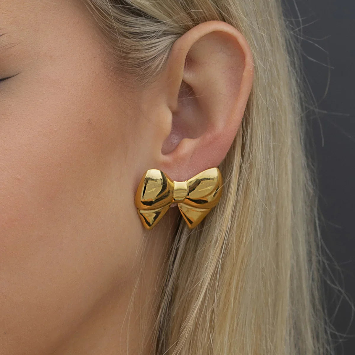 [Gaonasi]Regina Bow Earrings