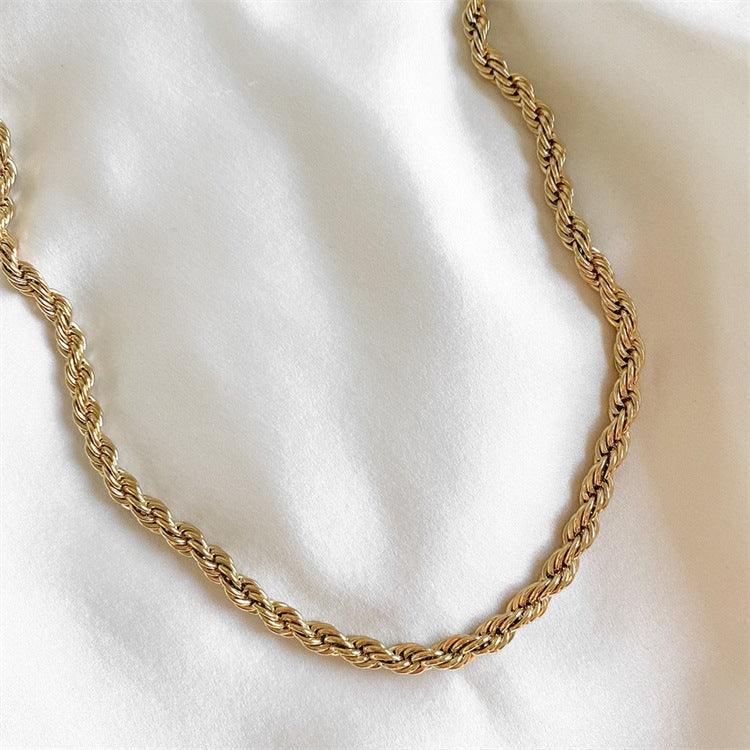 [Gaonasi]Bianca Rope Chain Gold Necklace