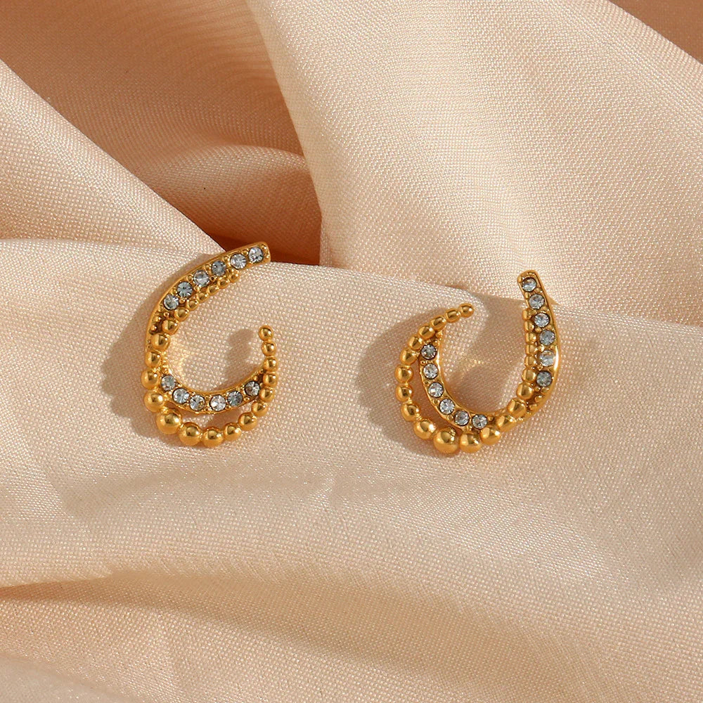[Gaonasi]Nola Gold Earrings