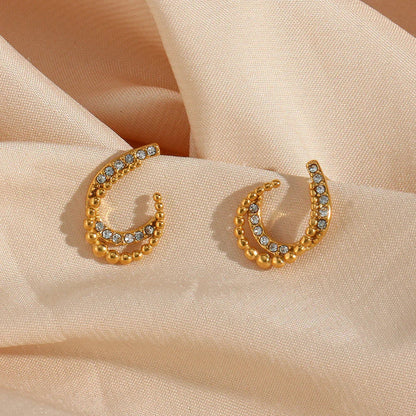 [Gaonasi]Nola Gold Earrings