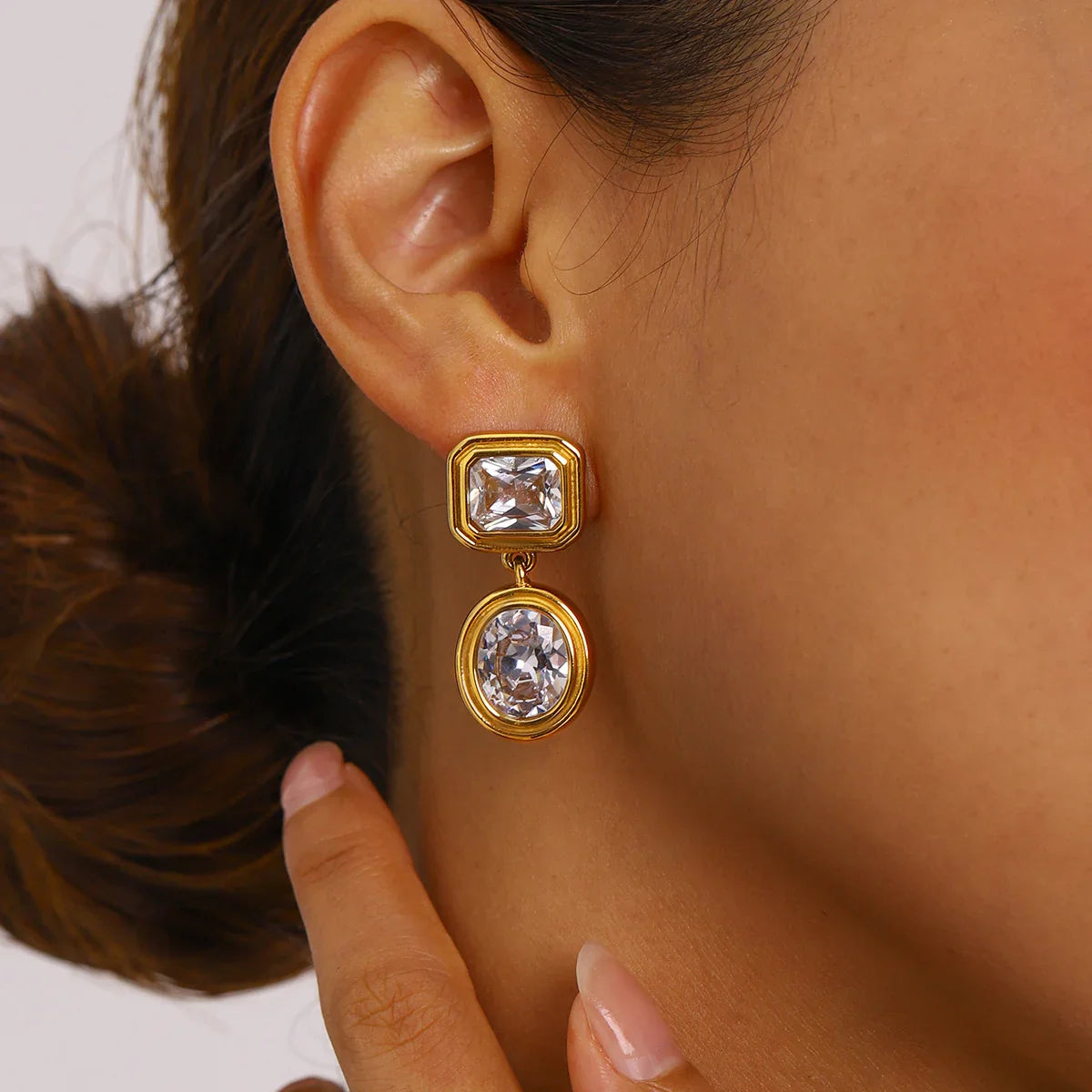 [Gaonasi]Amanda Diamond Earrings