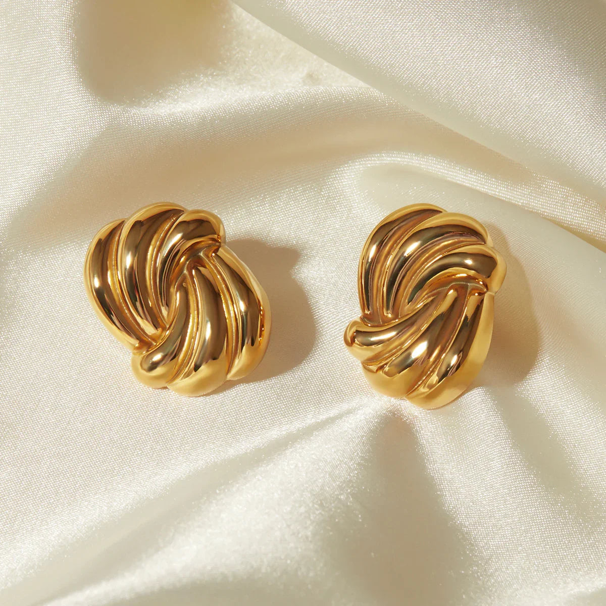 [Gaonasi]Floriana Gold Earrings