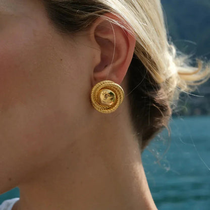 [Gaonasi]Ariadne Gold Earrings