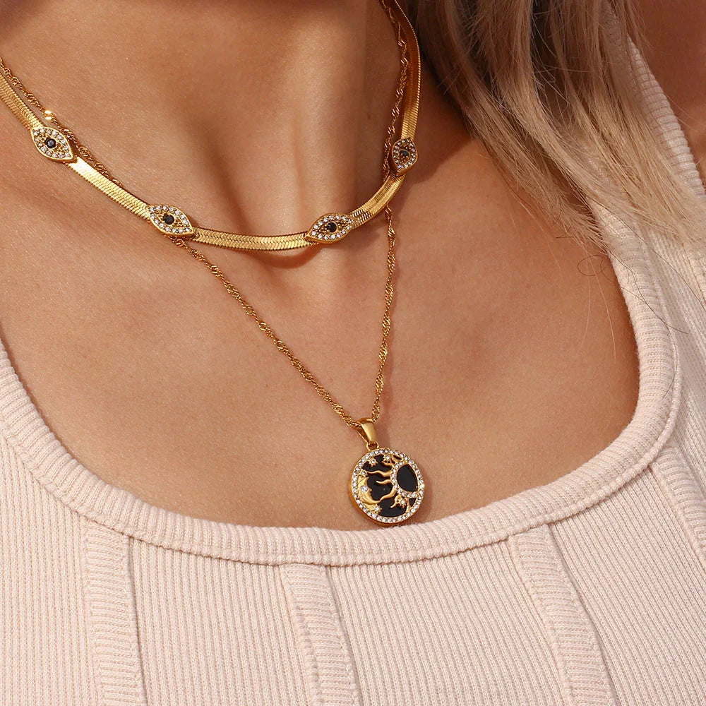 [Gaonasi]Faunne Gold Necklace