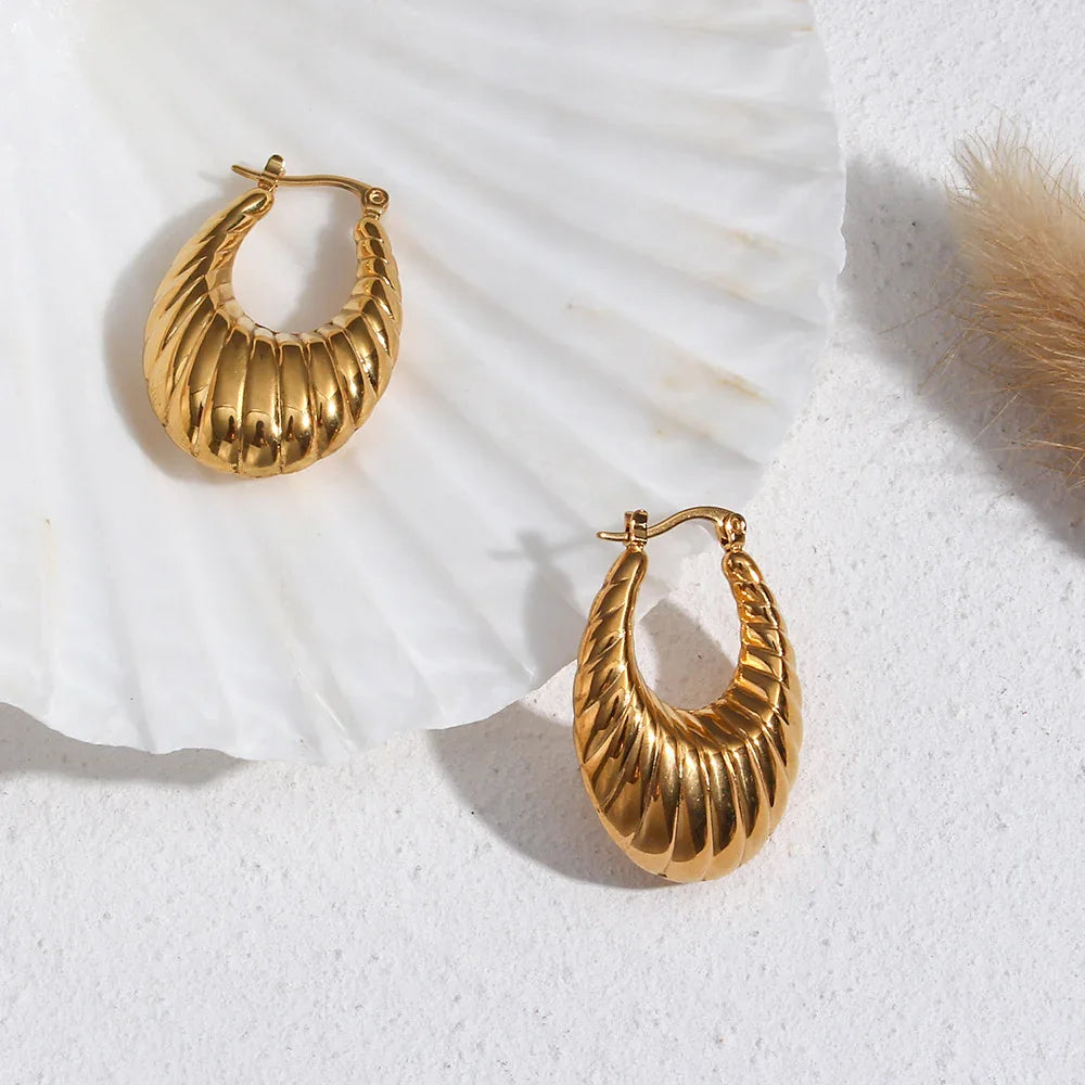 [Gaonasi]Camila Croissant Earrings