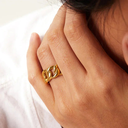 [Gaonasi]Splendor Gold Ring