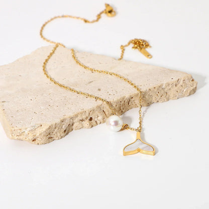 [Gaonasi]Mermaid Freshwater Pearl Necklace