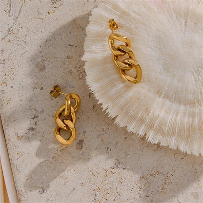 [Gaonasi]Giselle Gold Chain Earring