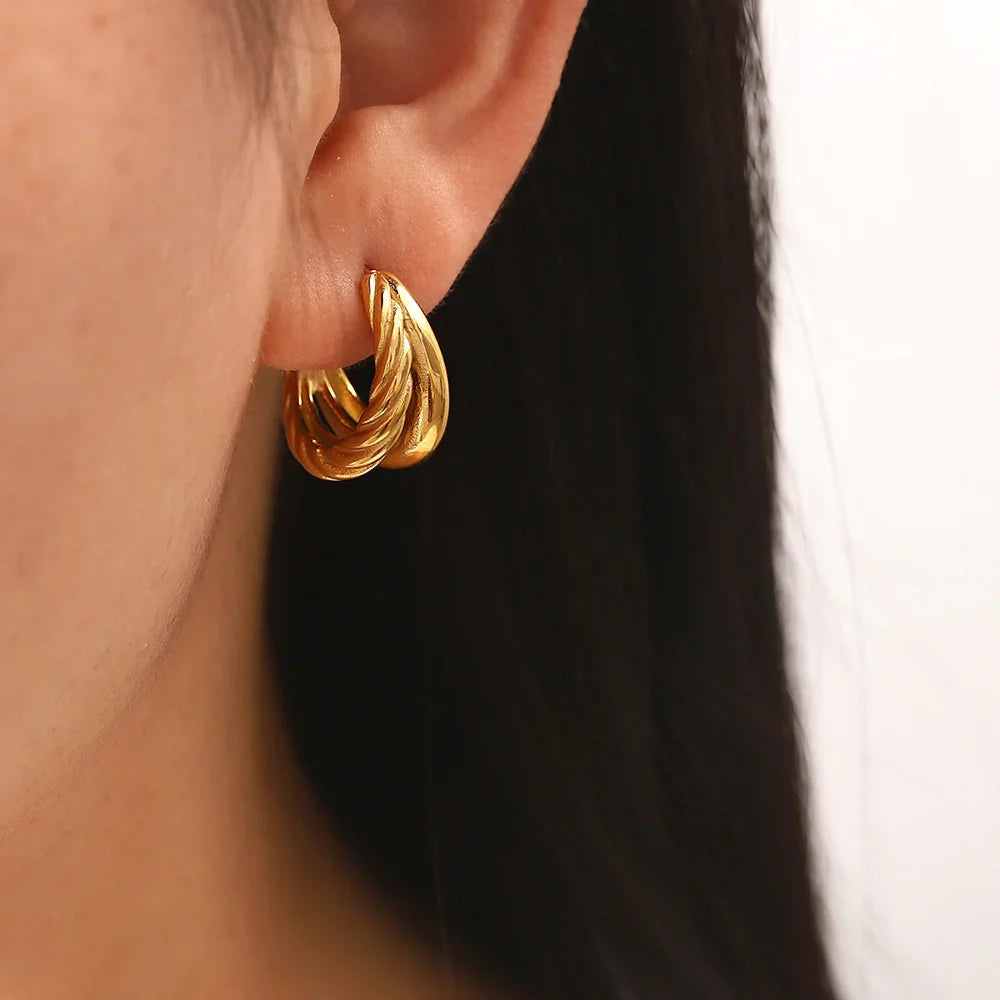 [Gaonasi]Cecilia Layered Earrings