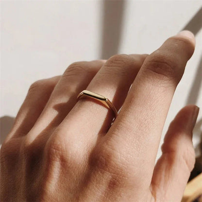 [Gaonasi]Sasha Geometric Gold Ring