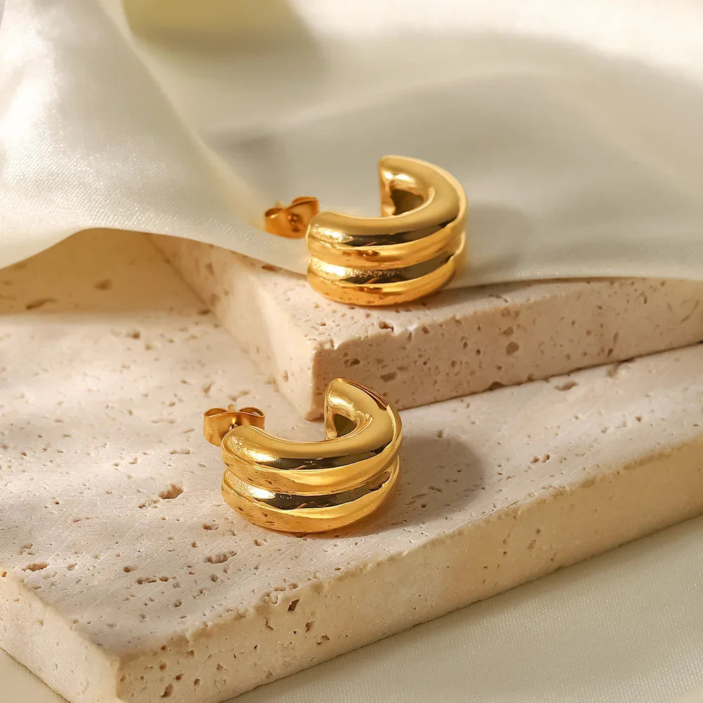 [Gaonasi]Henrietta Gold Earrings