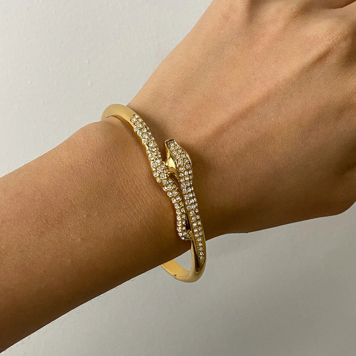 [Gaonasi]Rosalee Serpentine Diamond Bangle