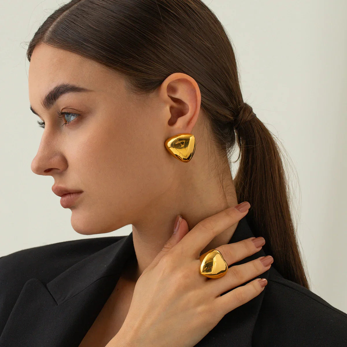 [Gaonasi]Reagan Gold Earrings