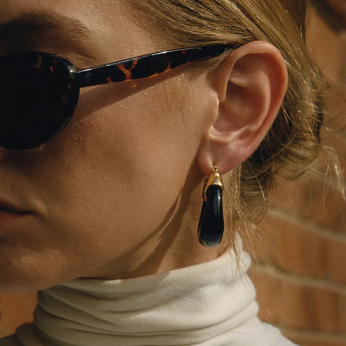 [Gaonasi]Leighton Chunky Enamel Hoops