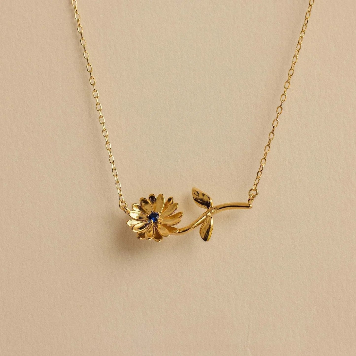 [Gaonasi]Maribelle Birth Flower Gold Necklace