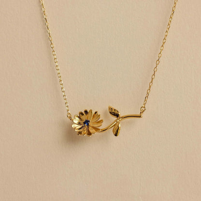 [Gaonasi]Maribelle Birth Flower Gold Necklace