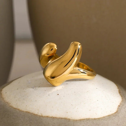 [Gaonasi]Abstract Gold Ring