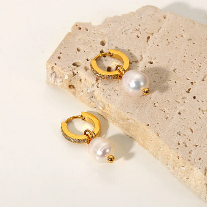 [Gaonasi]Sara Pearl Earrings