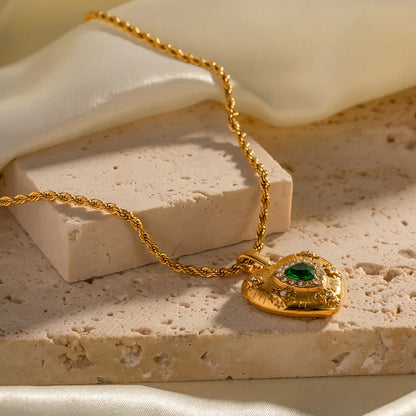 [Gaonasi]Caelus Gold Heart Necklace