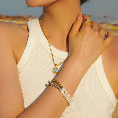 [Gaonasi]Margaux Freshwater Pearl Bracelet