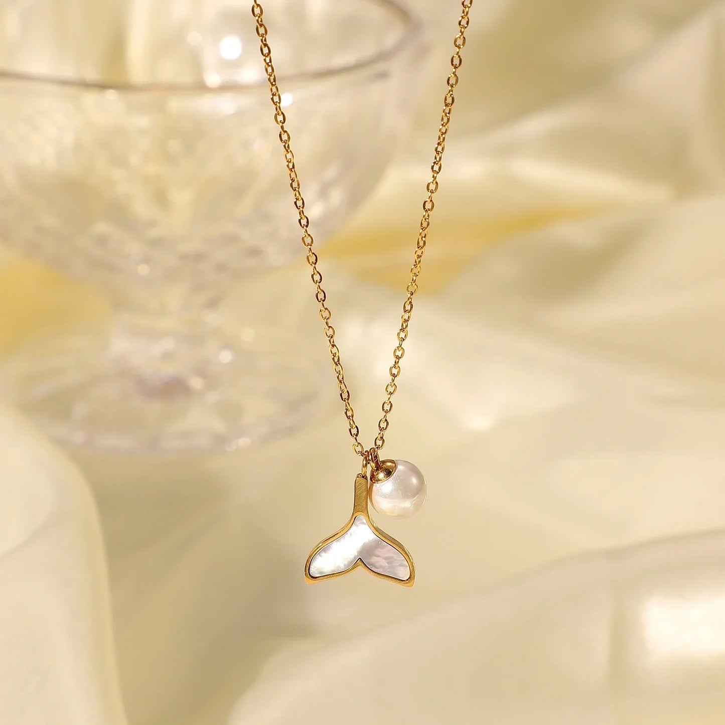 [Gaonasi]Mermaid Freshwater Pearl Necklace