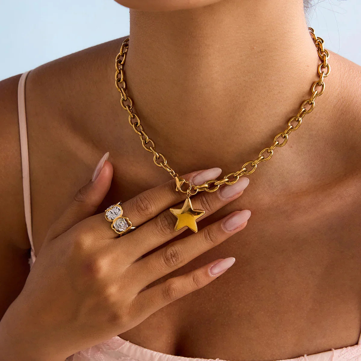 [Gaonasi]Stellaria Gold Star Pendant