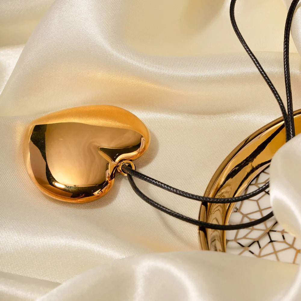 [Gaonasi]Ophelia Gold Heart Necklace