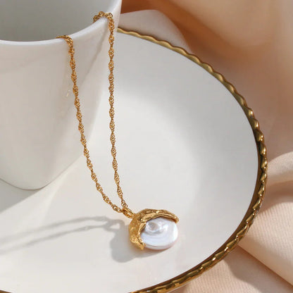 [Gaonasi]Kimberly Pearl Necklace