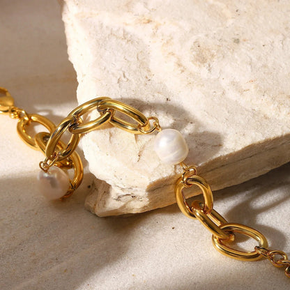 [Gaonasi]Ysabel Chunky Freshwater Pearl Bracelet