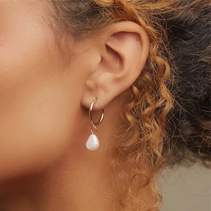 [Gaonasi]Asa Freshwater Pearl Earrings