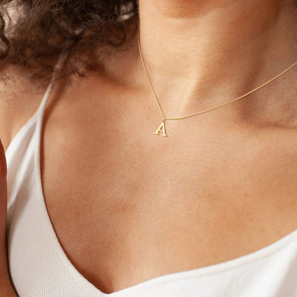 [Gaonasi]Therese Letter Initial Gold Necklace