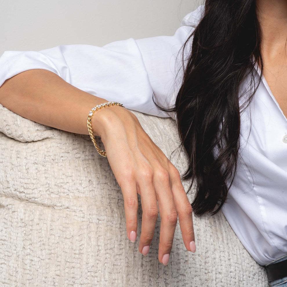 [Gaonasi]Maelle Diamond Bracelet