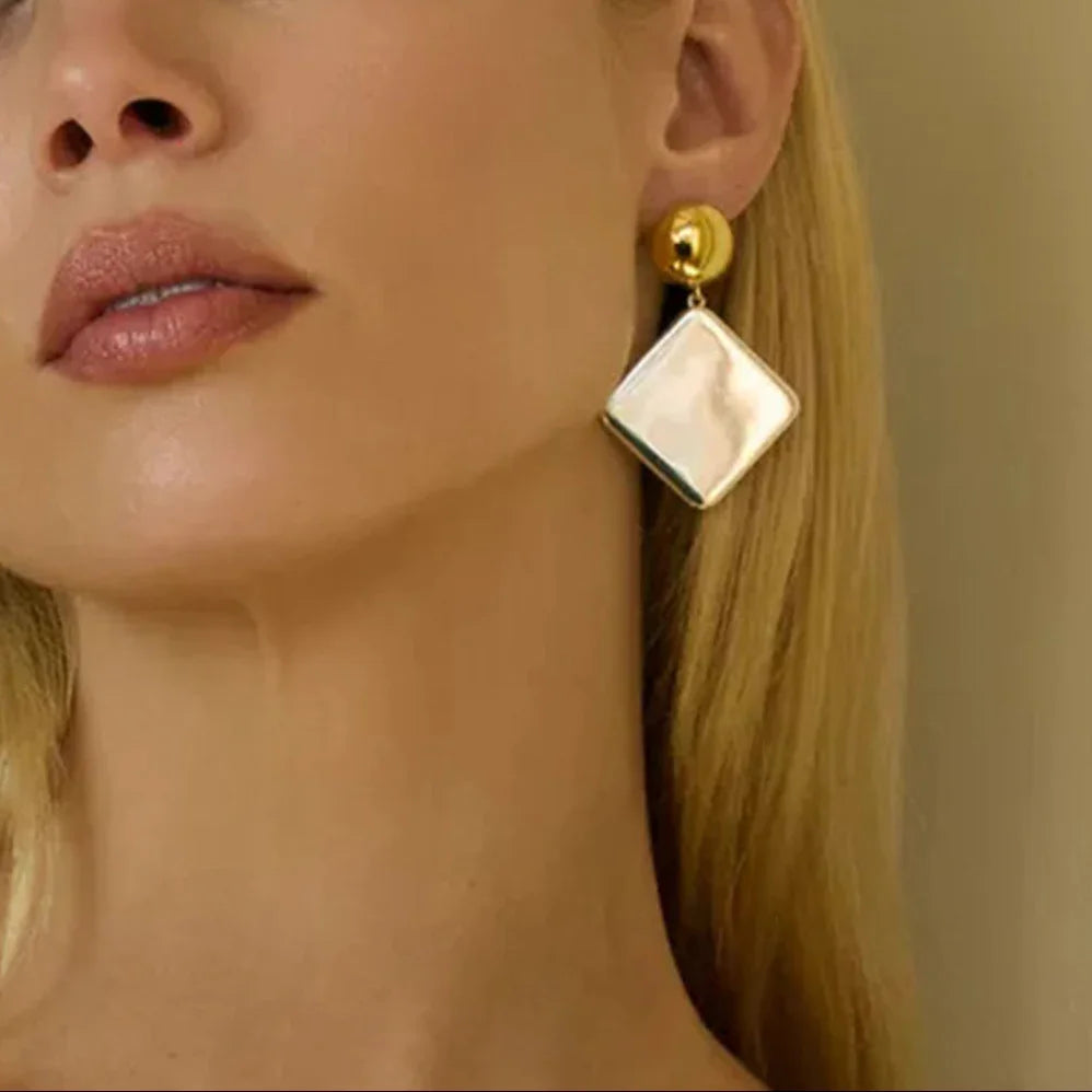 [Gaonasi]Kelly Geometric Drop Earrings