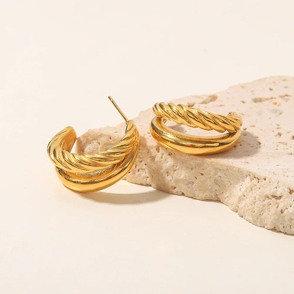[Gaonasi]Cecilia Layered Earrings