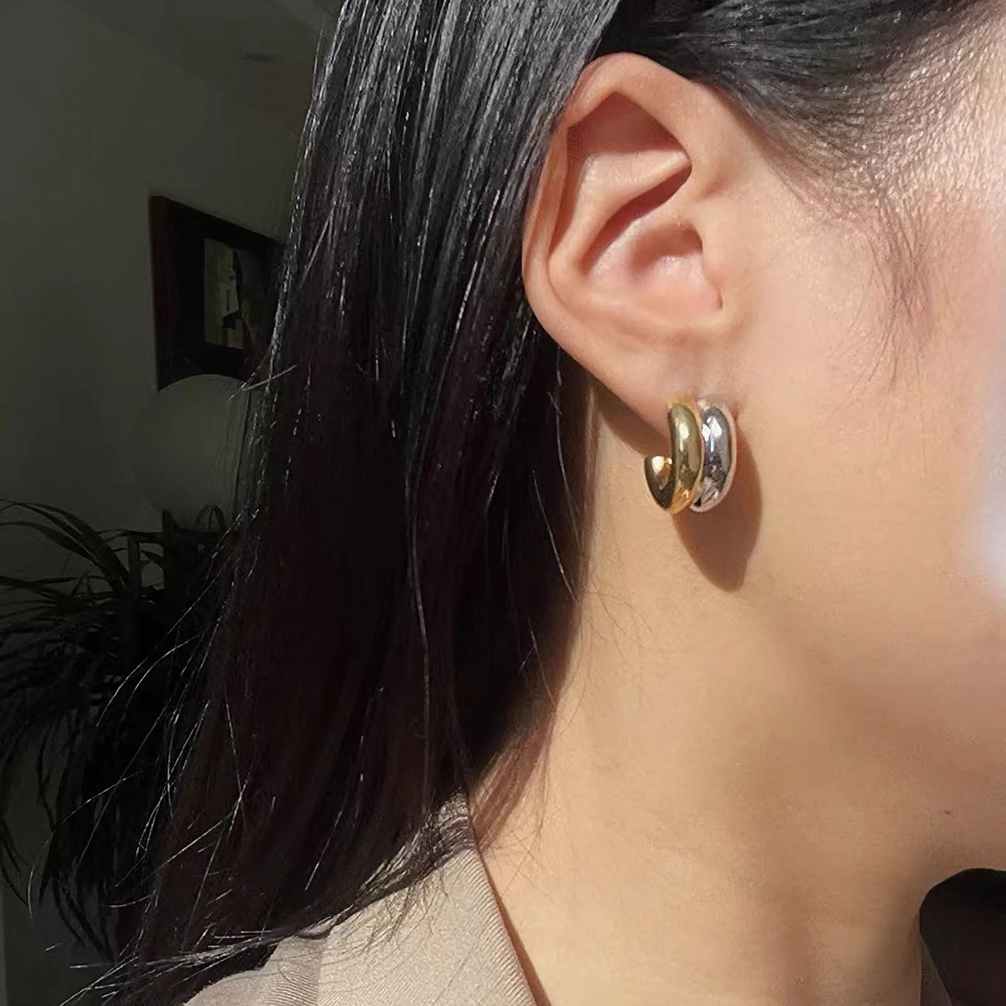 [Gaonasi]Henrietta Gold Earrings