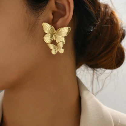 [Gaonasi]Butterfly Gold Earrings
