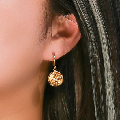 [Gaonasi]Eliana Serpent Coin Earrings