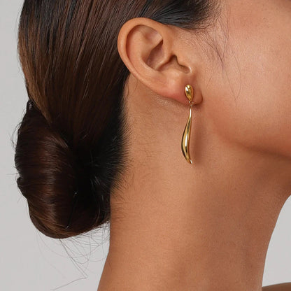 [Gaonasi]Aspen Gold Earrings
