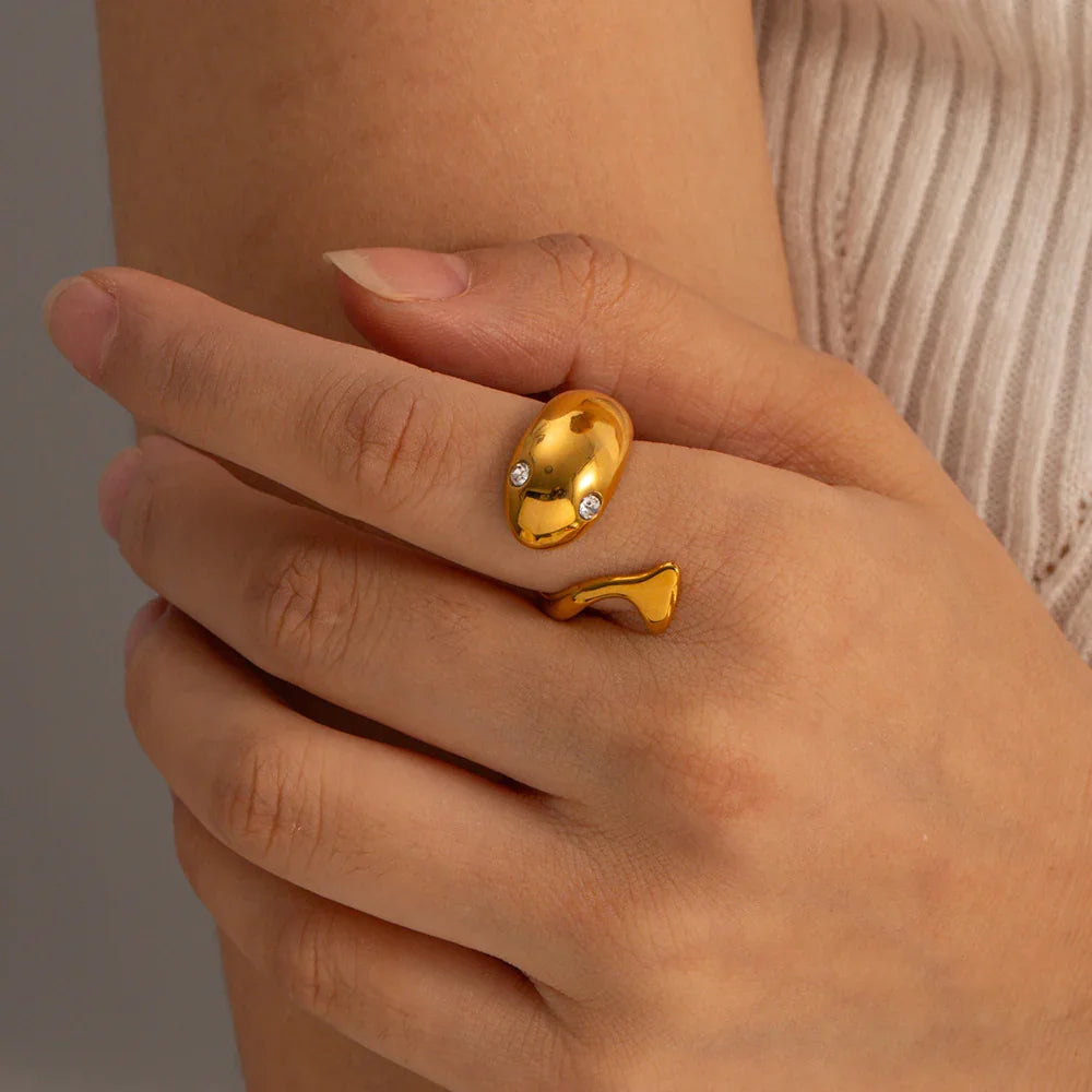 [Gaonasi]Etta Gold Serpent Ring