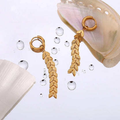 [Gaonasi]Faith Fishtail Earrings