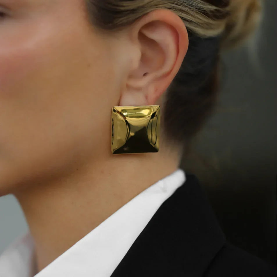 [Gaonasi]Fischer Chunky Pillow Earrings