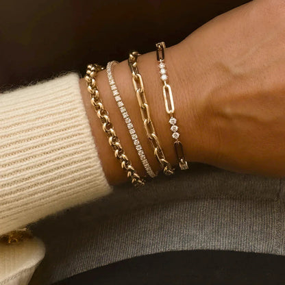 [Gaonasi]Ranielle Diamond Bracelet