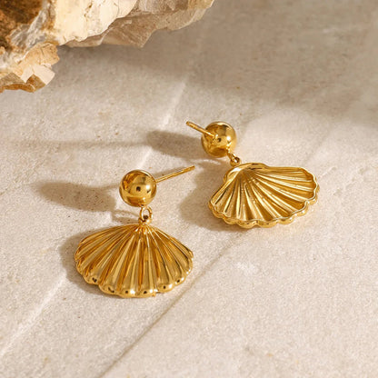 [Gaonasi]Delianna Shell Earrings