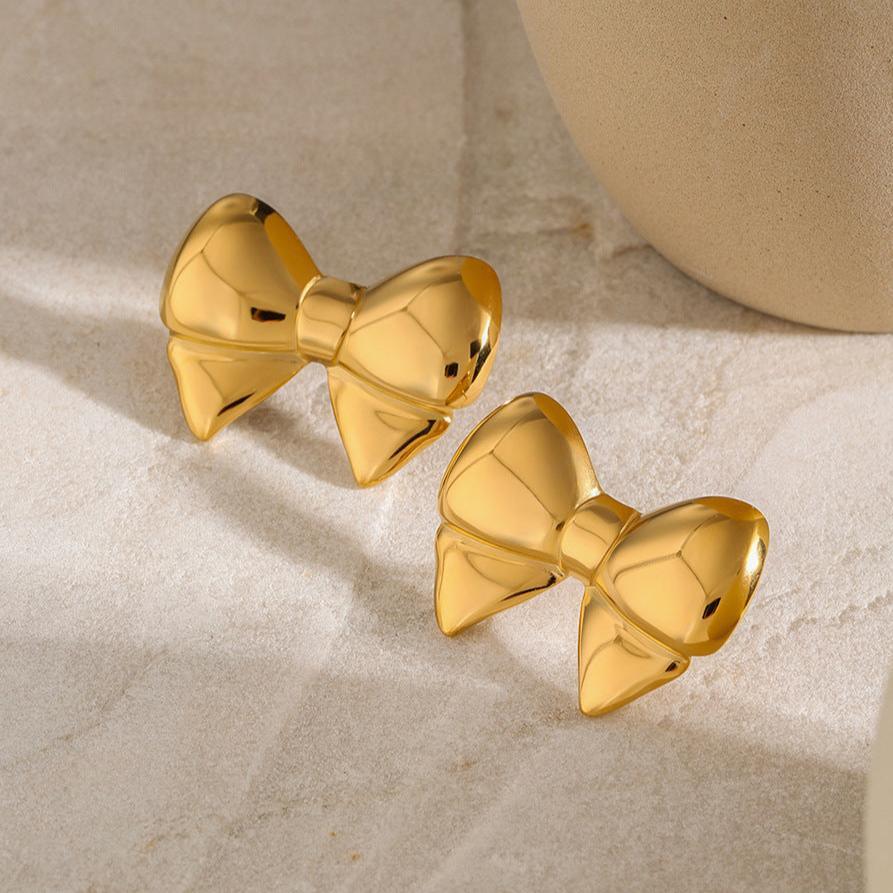 [Gaonasi]Regina Bow Earrings