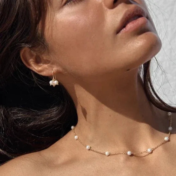 [Gaonasi]Nora Gold Pearl Necklace