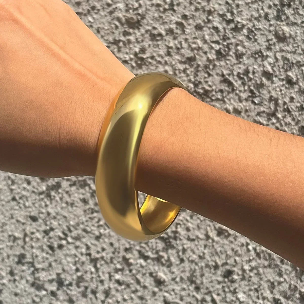 [Gaonasi]Maelis Smooth Gold Bangle