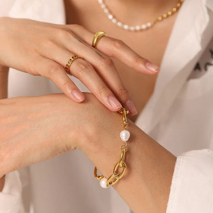 [Gaonasi]Serafina Freshwater Pearl Bracelet